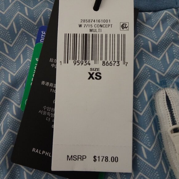 RLX Ralph Lauren Golf Vest Women's Size XS Blue Full Zip Wicking Sleeveless - Picture 9 of 12